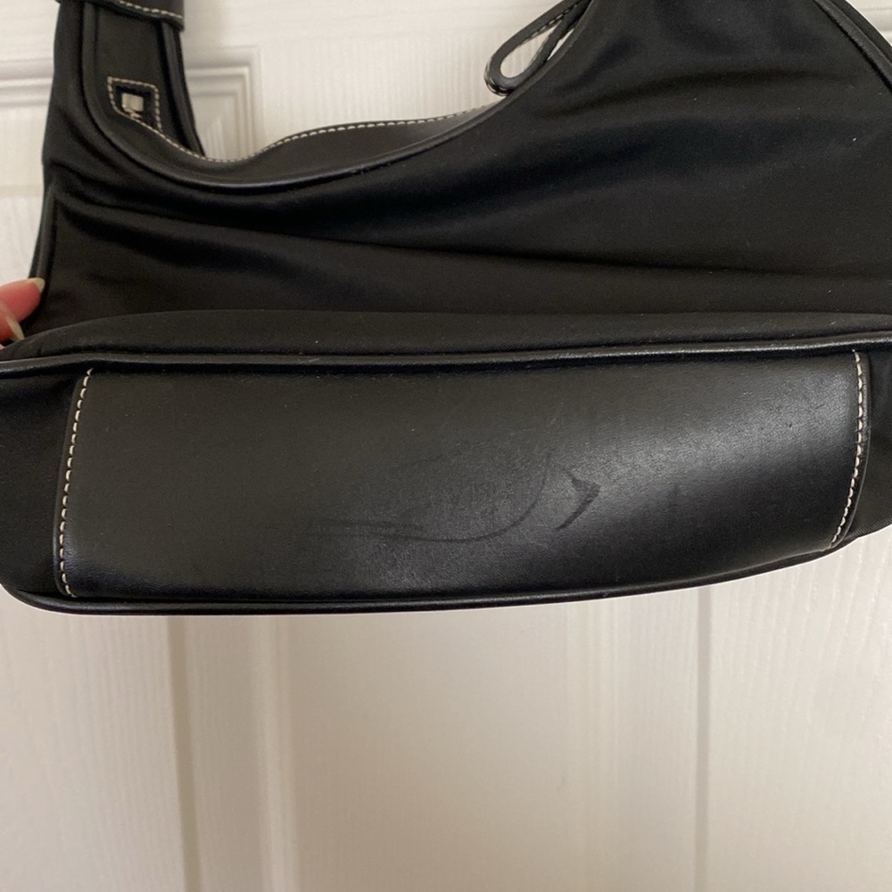 Coach Black Nylon Bag Hobo Vintage Rare Shoulder Handbag Used Y2K - Picture 4 of 12